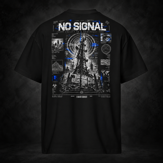 NO SIGNAL — Error 404 Tee | color:black