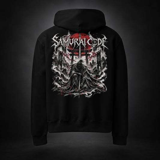 SAMURAI CODE — Crimson Oath Hoodie| color:black