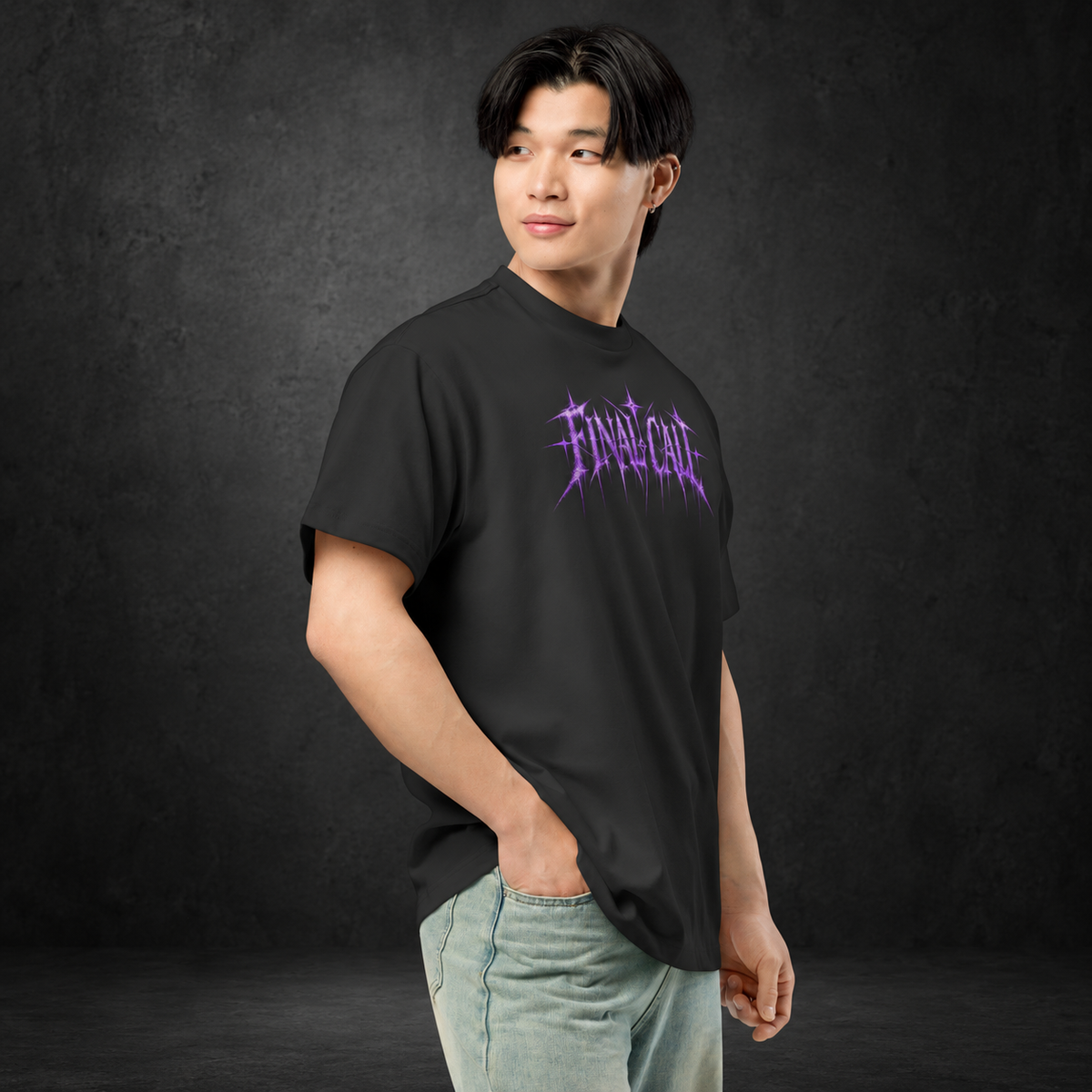FINAL CALL — After Midnight Boxy Tee | color:vintage black