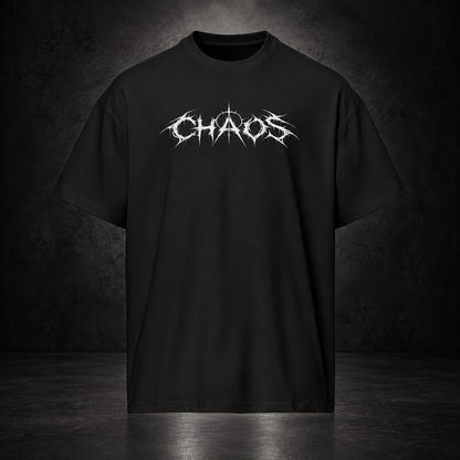 CHAOS — Ruined Halo Tee | color:black
