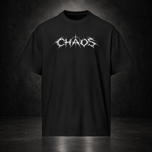 CHAOS — Ruined Halo Tee | color:black