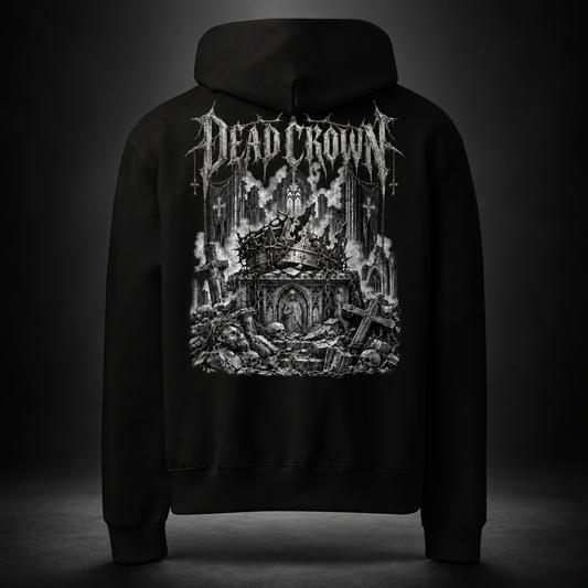 DEAD CROWN — Fallen Kingdom Hoodie | color:black