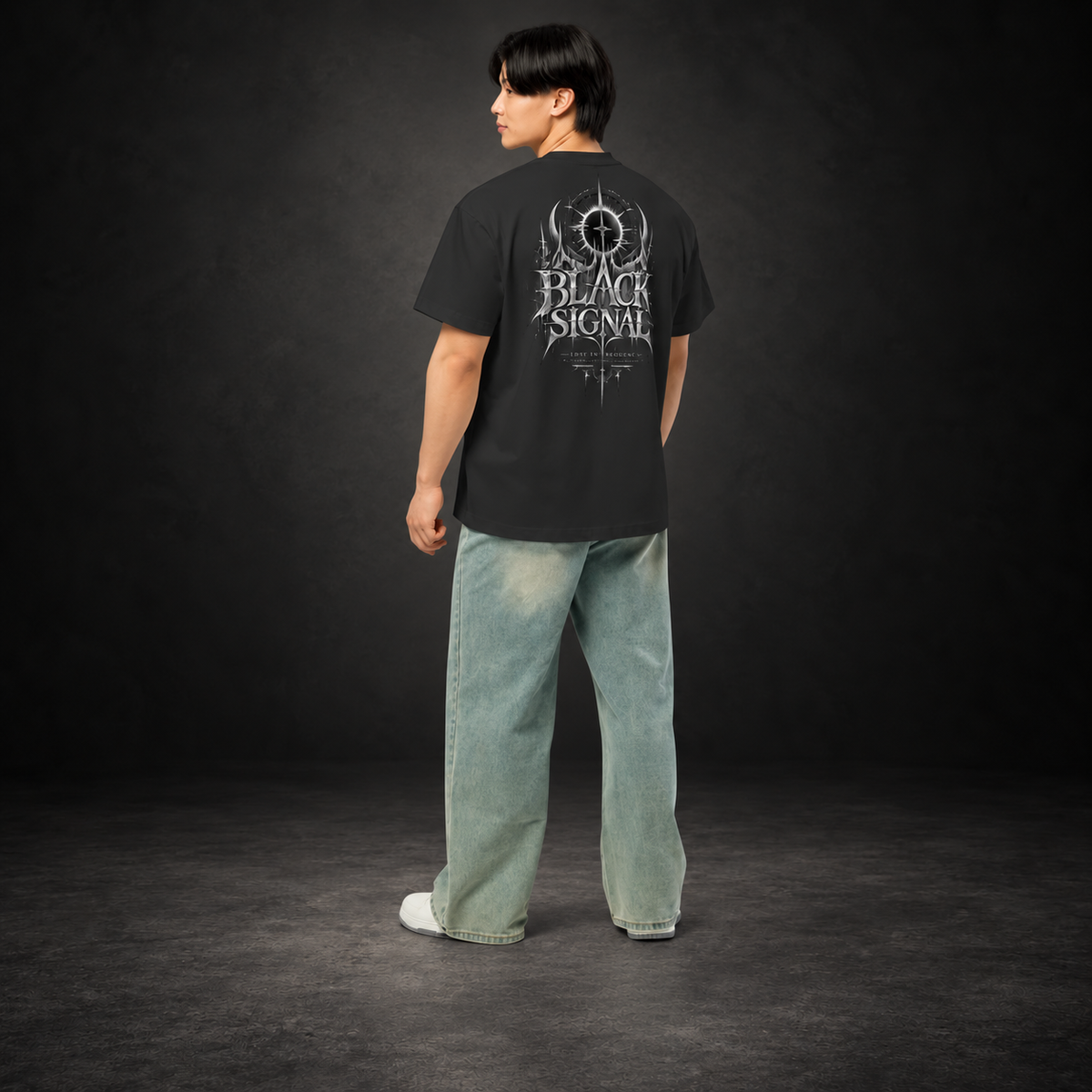 BLACK SIGNAL — Lost Transmission Tee | color:vintage black
