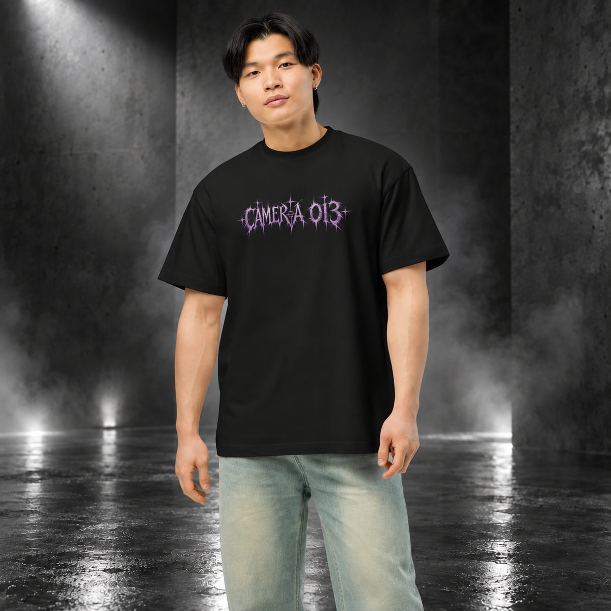 CAMERA 013 — Always Watching Boxy Tee | color:black