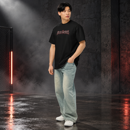 RED MOTEL — No Check Out Boxy Tee | color:black
