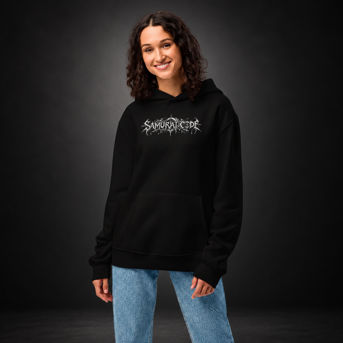 SAMURAI CODE — Crimson Oath Hoodie| color:black
