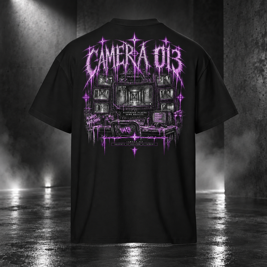 CAMERA 013 — Always Watching Boxy Tee | color:black