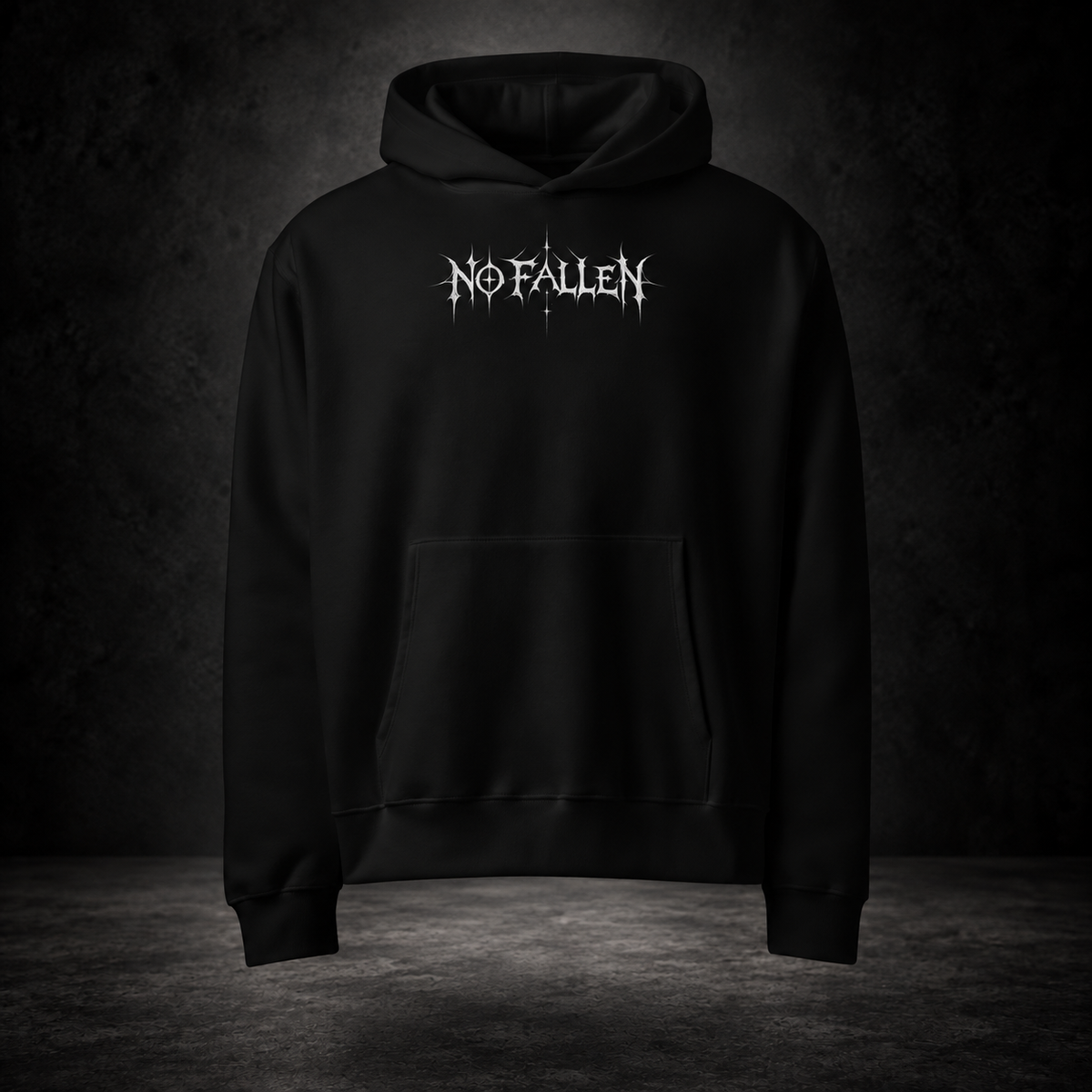 NO FALLEN — Dark Covenant Hoodie | color:black