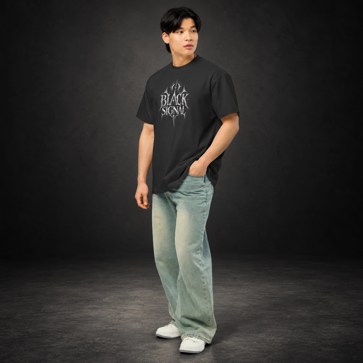 BLACK SIGNAL — Lost Transmission Tee | color:vintage black