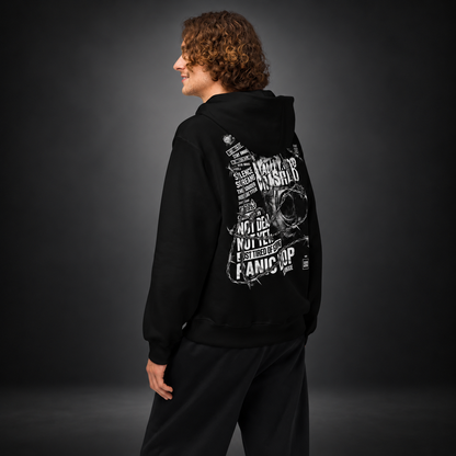 PANIC LOOP — Barbed Mind Hoodie | color:black