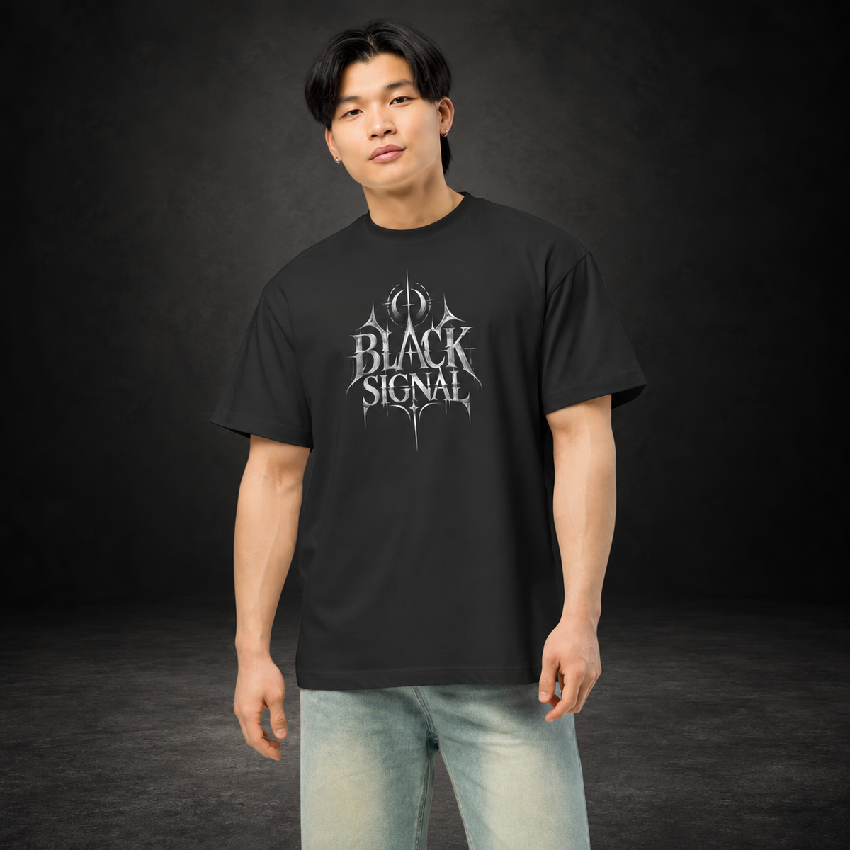 BLACK SIGNAL — Lost Transmission Tee | color:vintage black