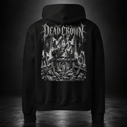DEAD CROWN — Fallen Kingdom Hoodie | color:vintage black