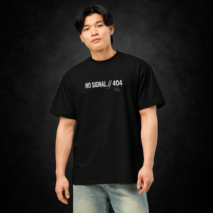 NO SIGNAL — Error 404 Tee | color:black