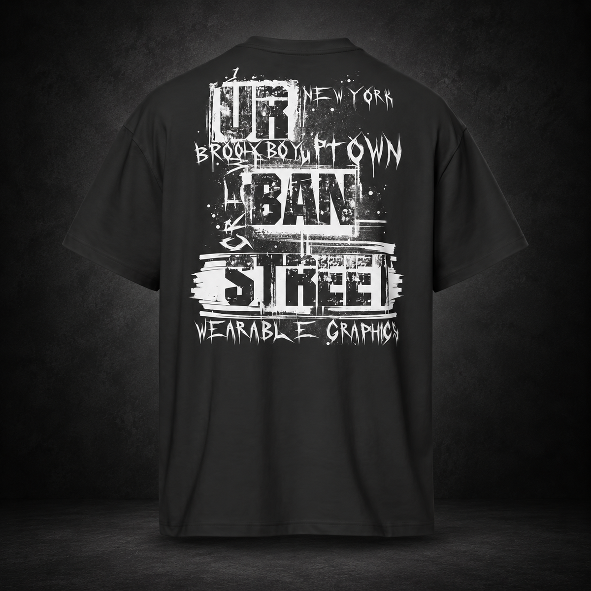 DARK TERMINAL — No Departures Boxy Tee | color:vintage black