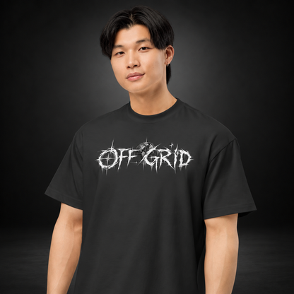 OFF GRID — Disconnected Boxy Tee | color:vintage black