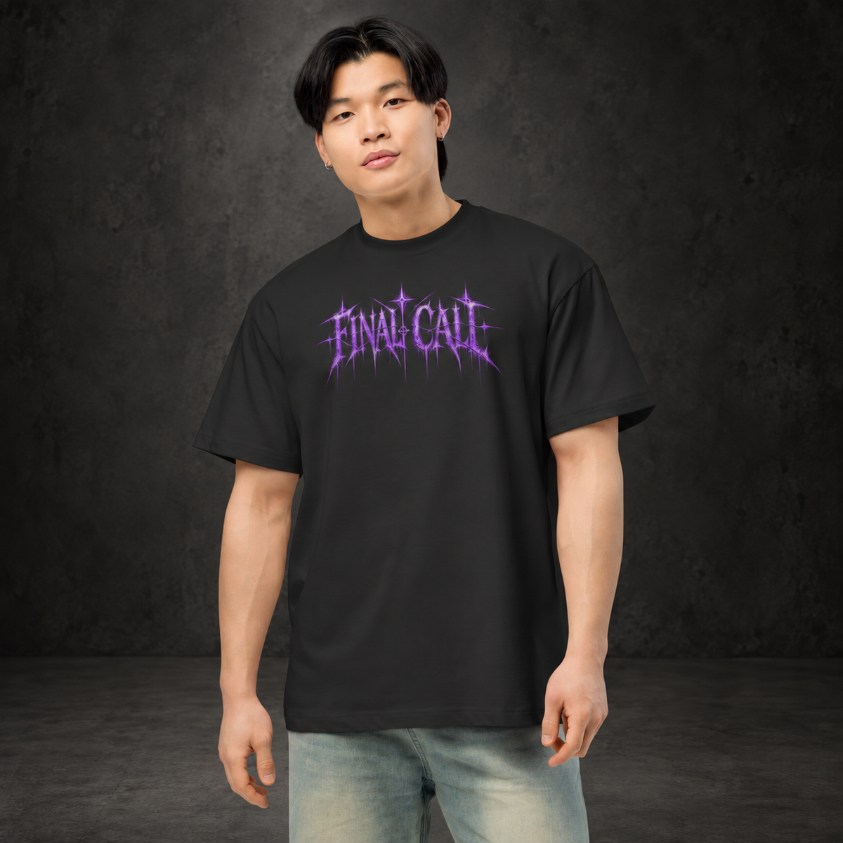 FINAL CALL — After Midnight Boxy Tee | color:vintage black