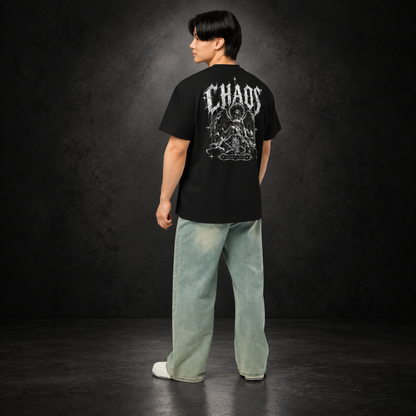 CHAOS — Ruined Halo Tee | color:black