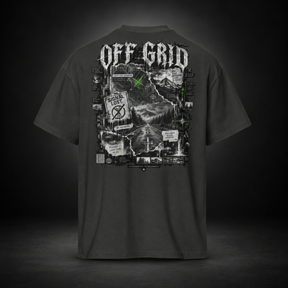 OFF GRID — Disconnected Boxy Tee | color:vintage black