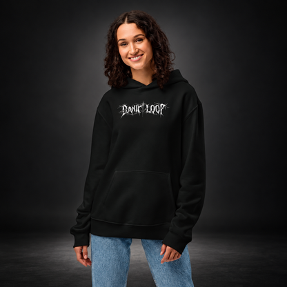 PANIC LOOP — Barbed Mind Hoodie | color:vintage black