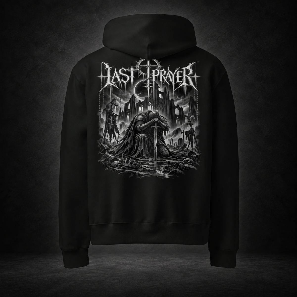LAST PLAYER — Final Checkpoint Hoodie | color:vintage black