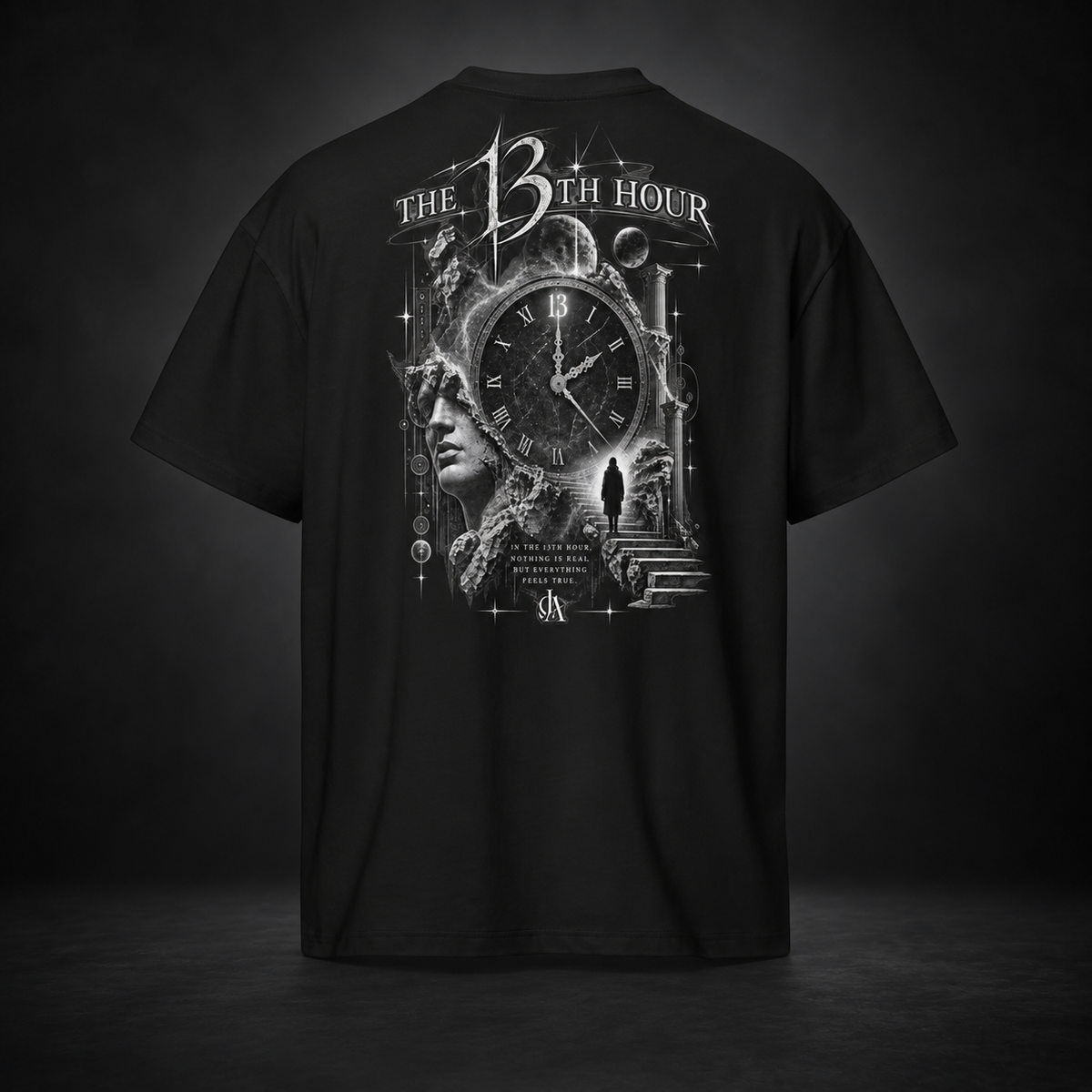 THE 13TH HOUR — Time Doesn’t Exist Tee | color:black