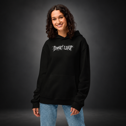 PANIC LOOP — Barbed Mind Hoodie | color:black