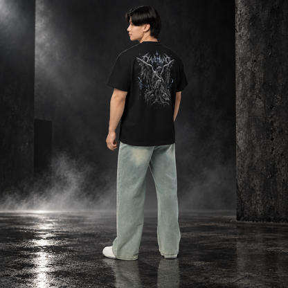 VOID CROWN — Sovereign Ruin Tee | color:black