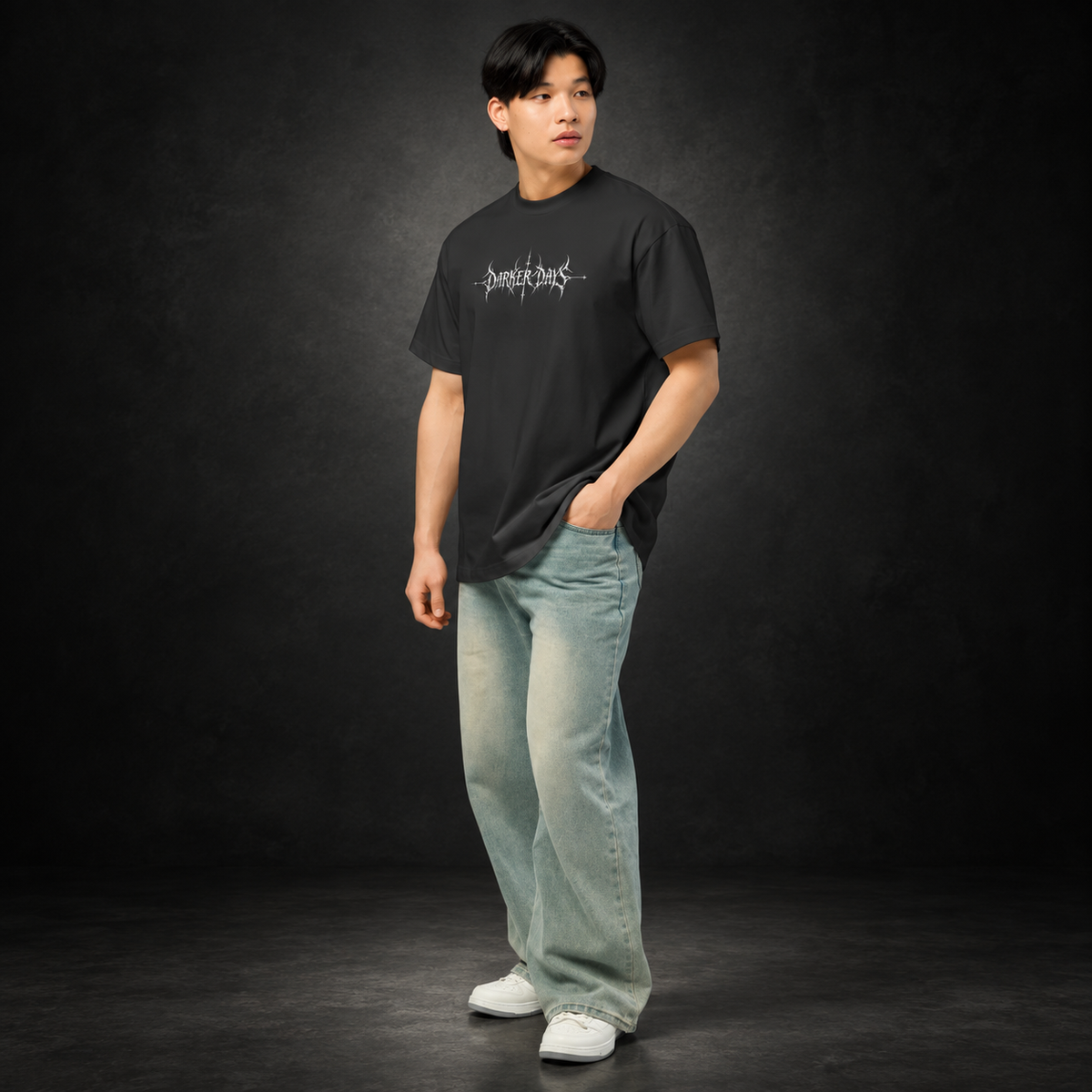 DARKER DAYS — Fallen Angel Tee | color:vintage black