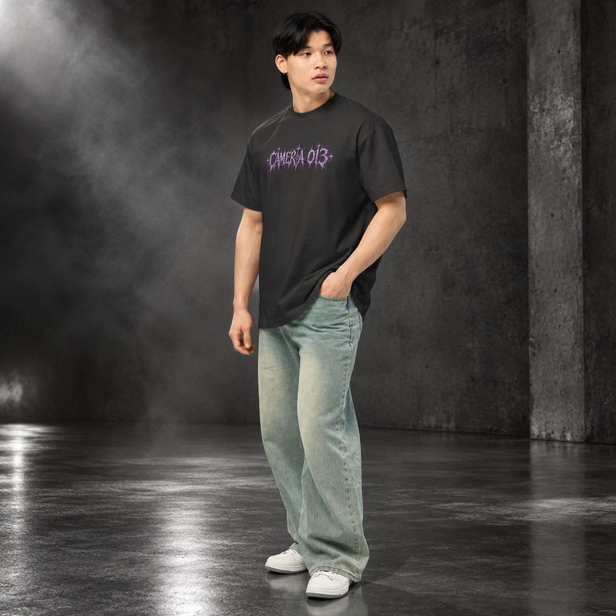 CAMERA 013 — Always Watching Boxy Tee | color:vintage black