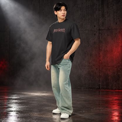 RED MOTEL — No Check Out Boxy Tee | color:vintage black