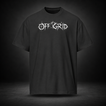 OFF GRID — Disconnected Boxy Tee | color:vintage black