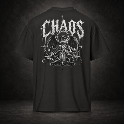 CHAOS — Ruined Halo Tee | color:vintage black