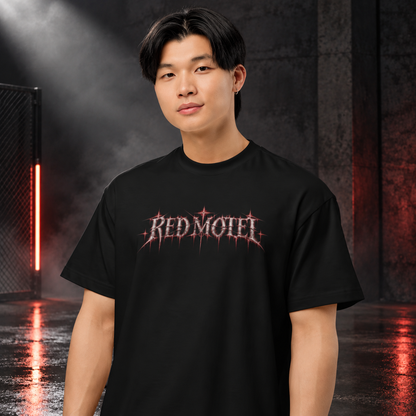 RED MOTEL — No Check Out Boxy Tee | color:black
