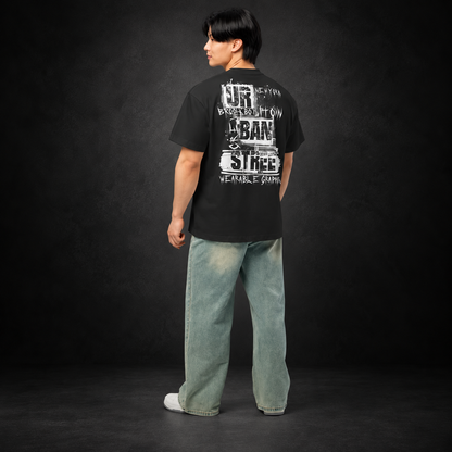 DARK TERMINAL — No Departures Boxy Tee | color:vintage black