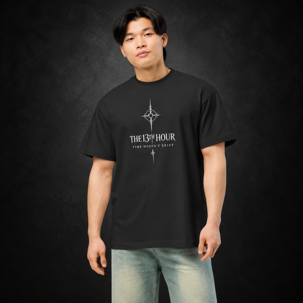 THE 13TH HOUR — Time Doesn’t Exist Tee | color:vintage black