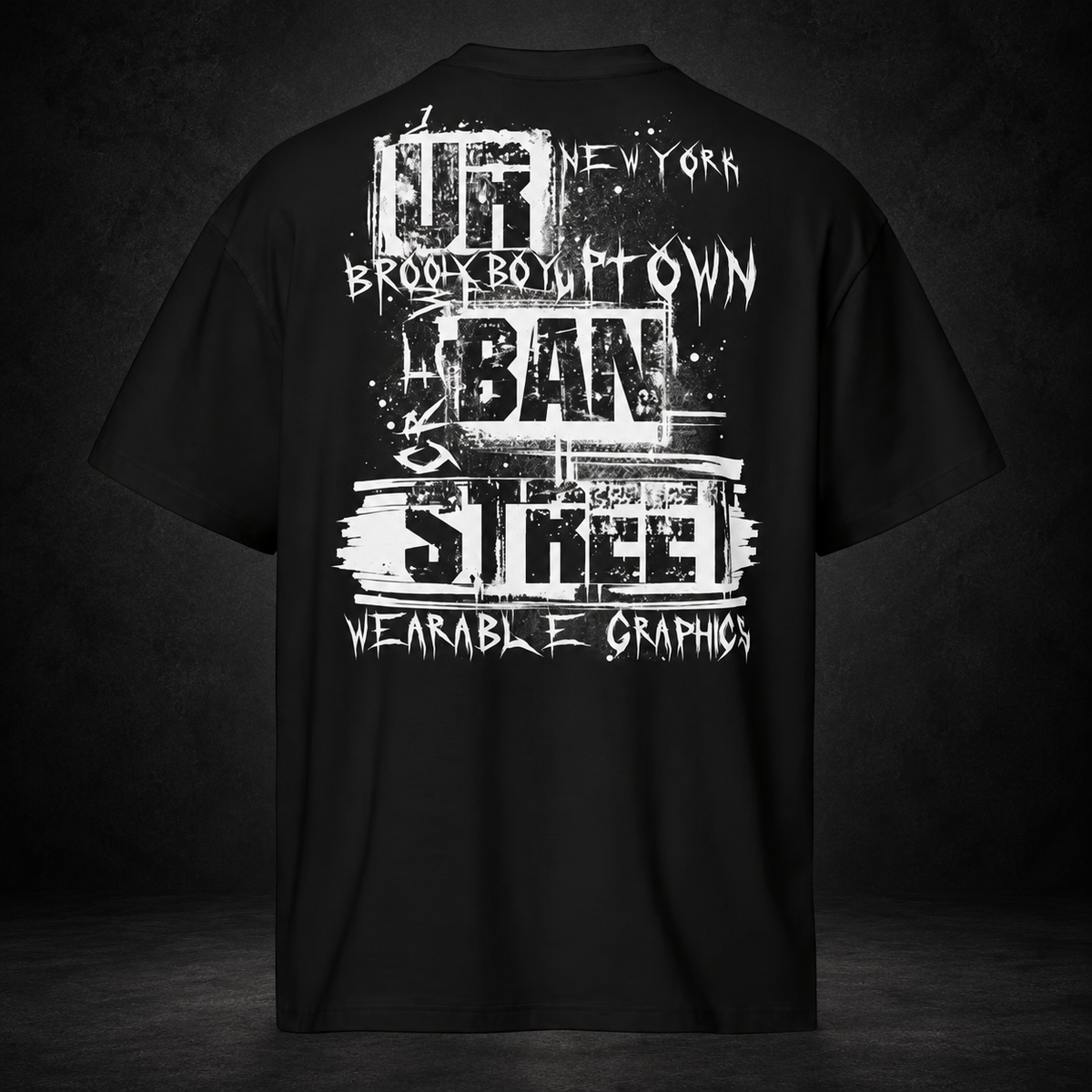 DARK TERMINAL — No Departures Boxy Tee | color:black