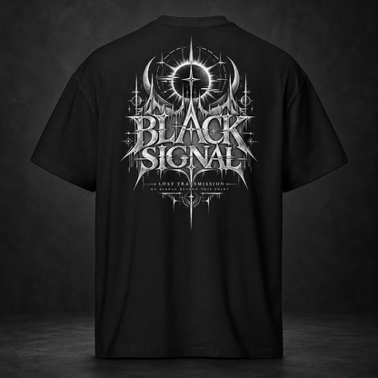 BLACK SIGNAL — Lost Transmission Tee | color:black