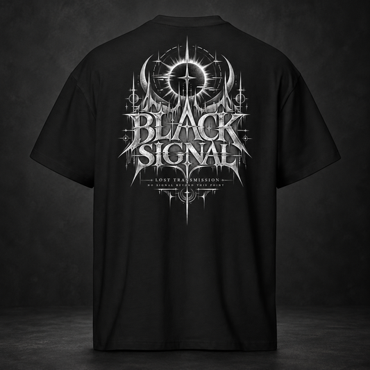 BLACK SIGNAL — Lost Transmission Tee | color:black