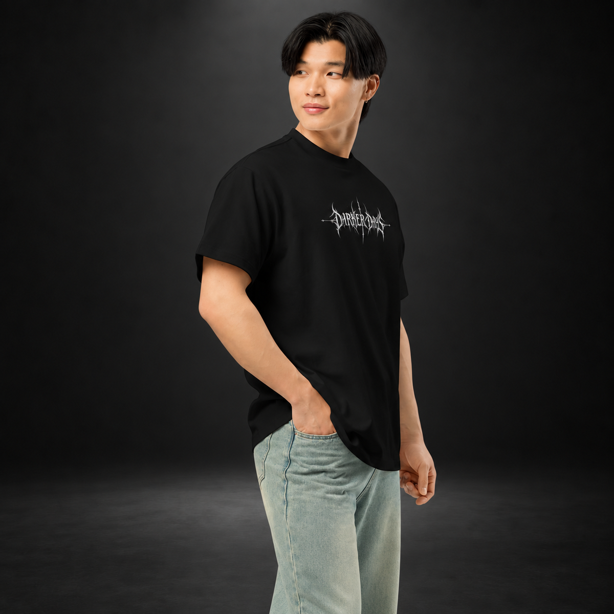 DARKER DAYS — Fallen Angel Tee | color:black