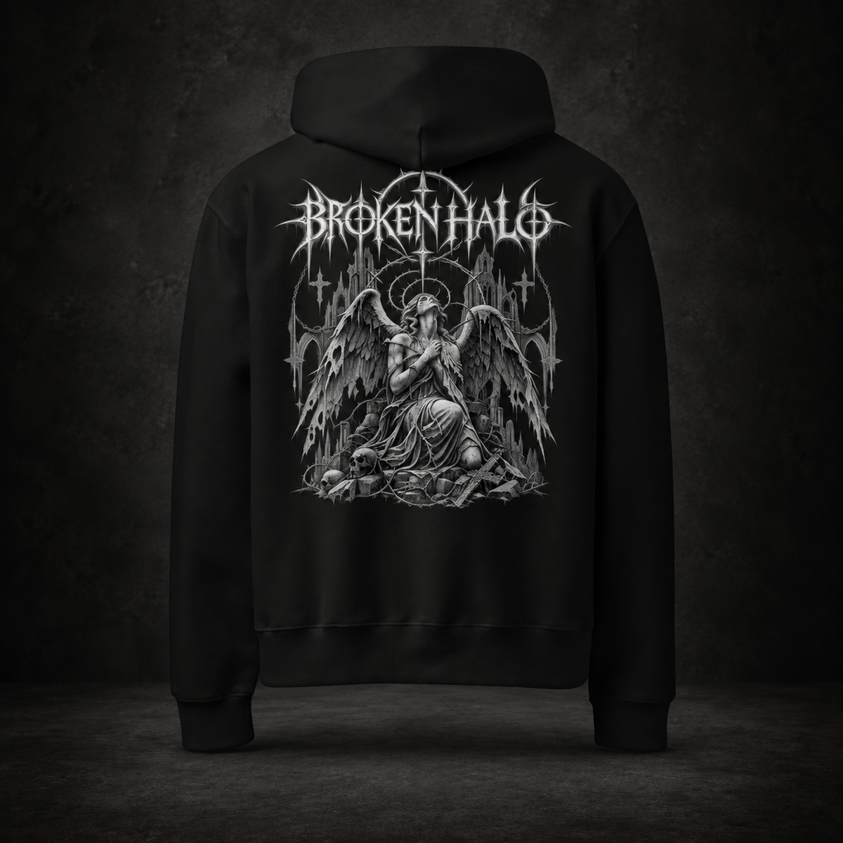 BROKEN HALO — Sacred Decay Hoodie