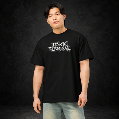 DARK TERMINAL — No Departures Boxy Tee | color:black