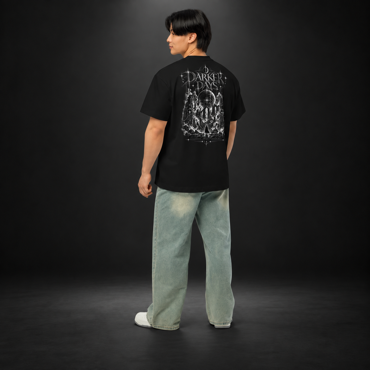 DARKER DAYS — Fallen Angel Tee | color:black