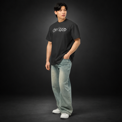 OFF GRID — Disconnected Boxy Tee | color:vintage black