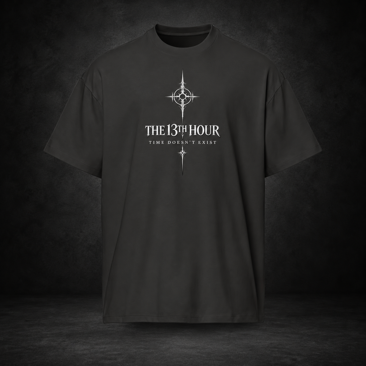 THE 13TH HOUR — Time Doesn’t Exist Tee | color:vintage black