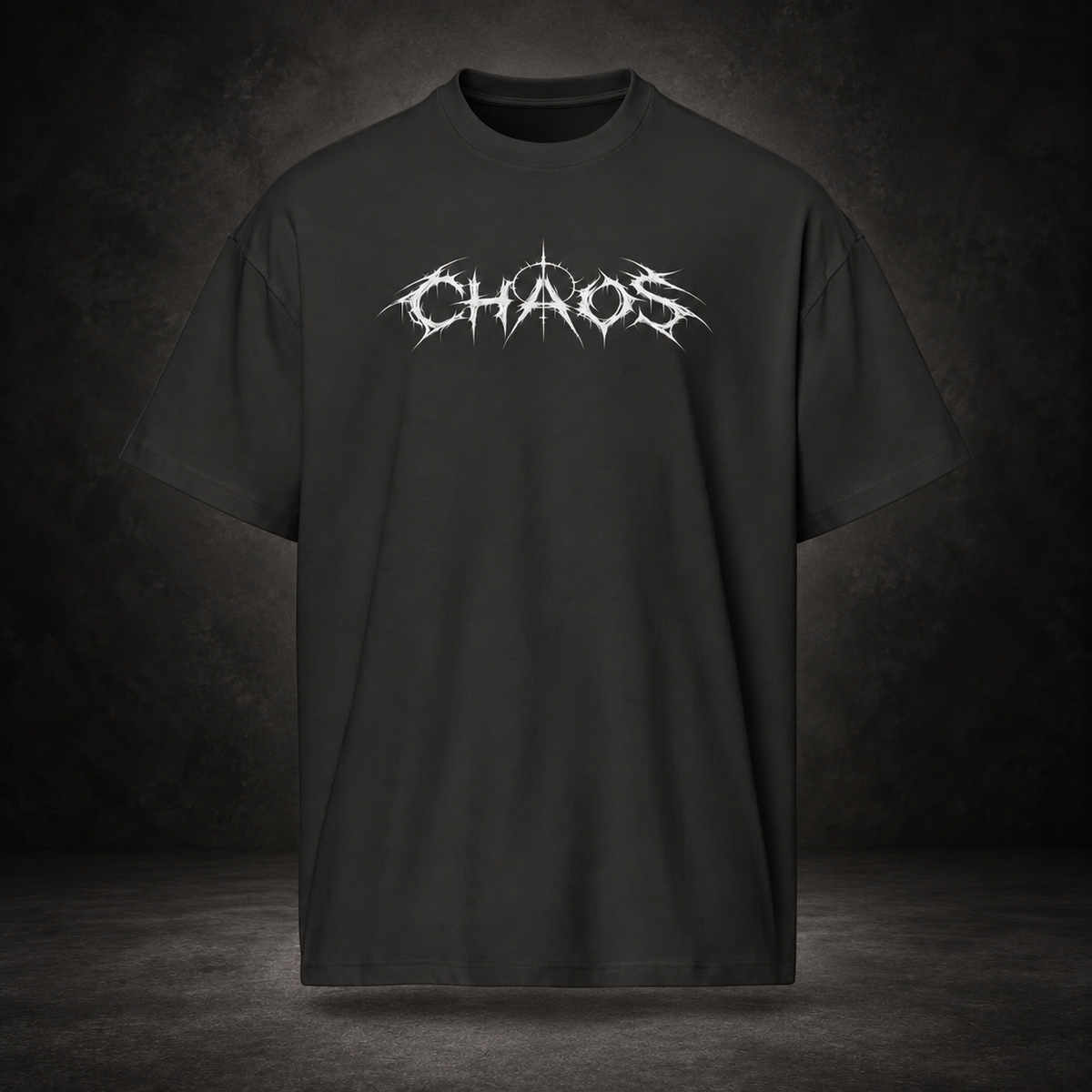 CHAOS — Ruined Halo Tee | color:vintage black
