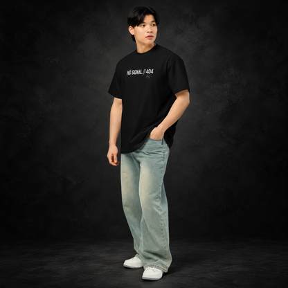 NO SIGNAL — Error 404 Tee | color:black
