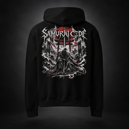 SAMURAI CODE — Crimson Oath Hoodie| color:black