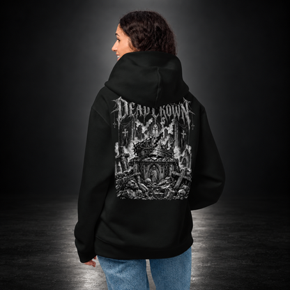 DEAD CROWN — Fallen Kingdom Hoodie | color:vintage black
