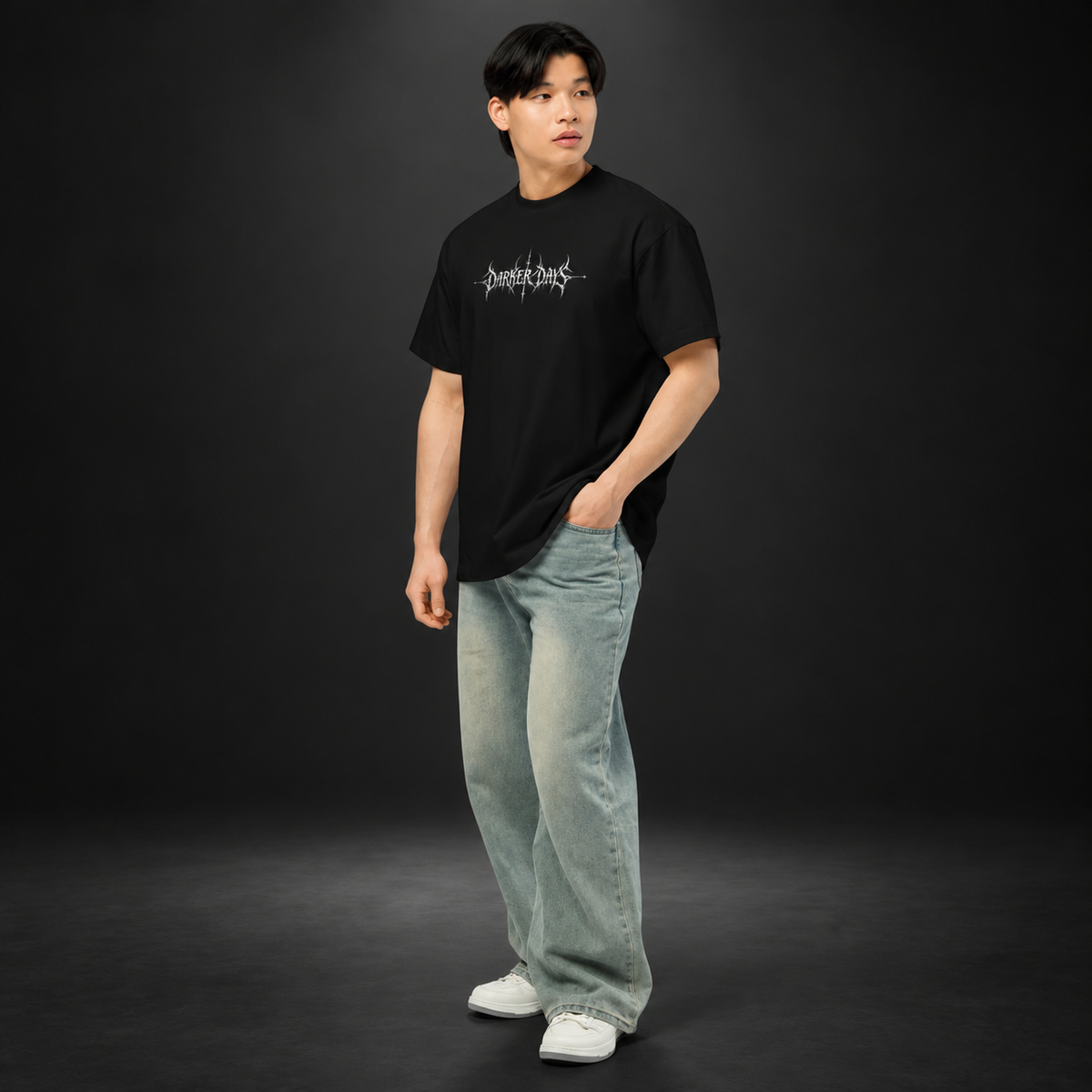 DARKER DAYS — Fallen Angel Tee | color:black