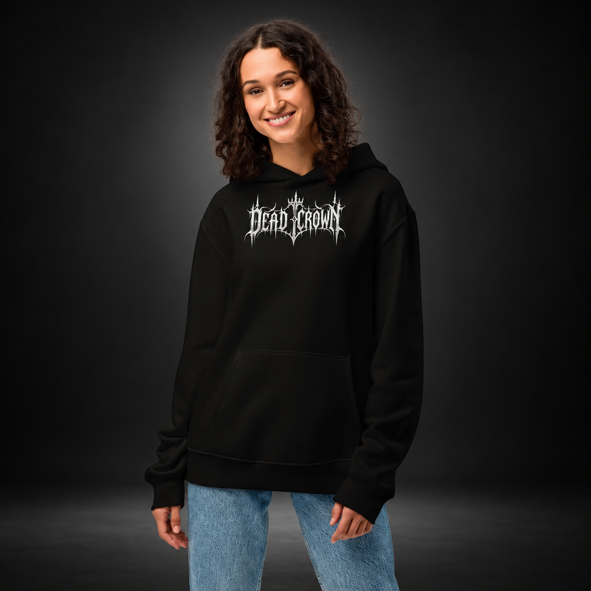 DEAD CROWN — Fallen Kingdom Hoodie | color:black